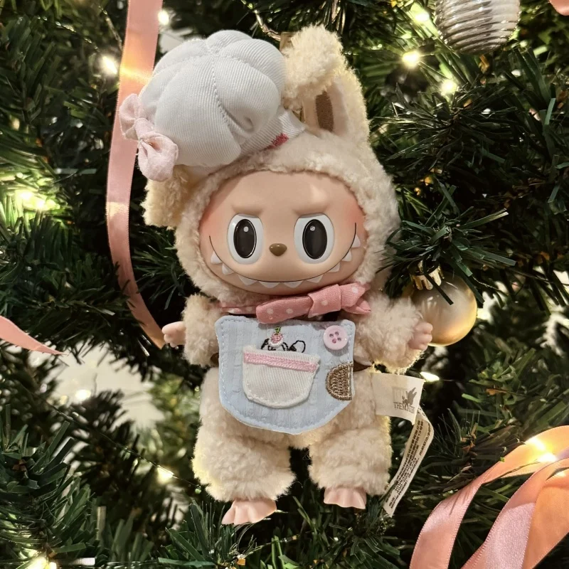 Kawaii Little Cook для 17 см Labubu кухонная одежда щенков цветные шапки шеф-повара фартуки