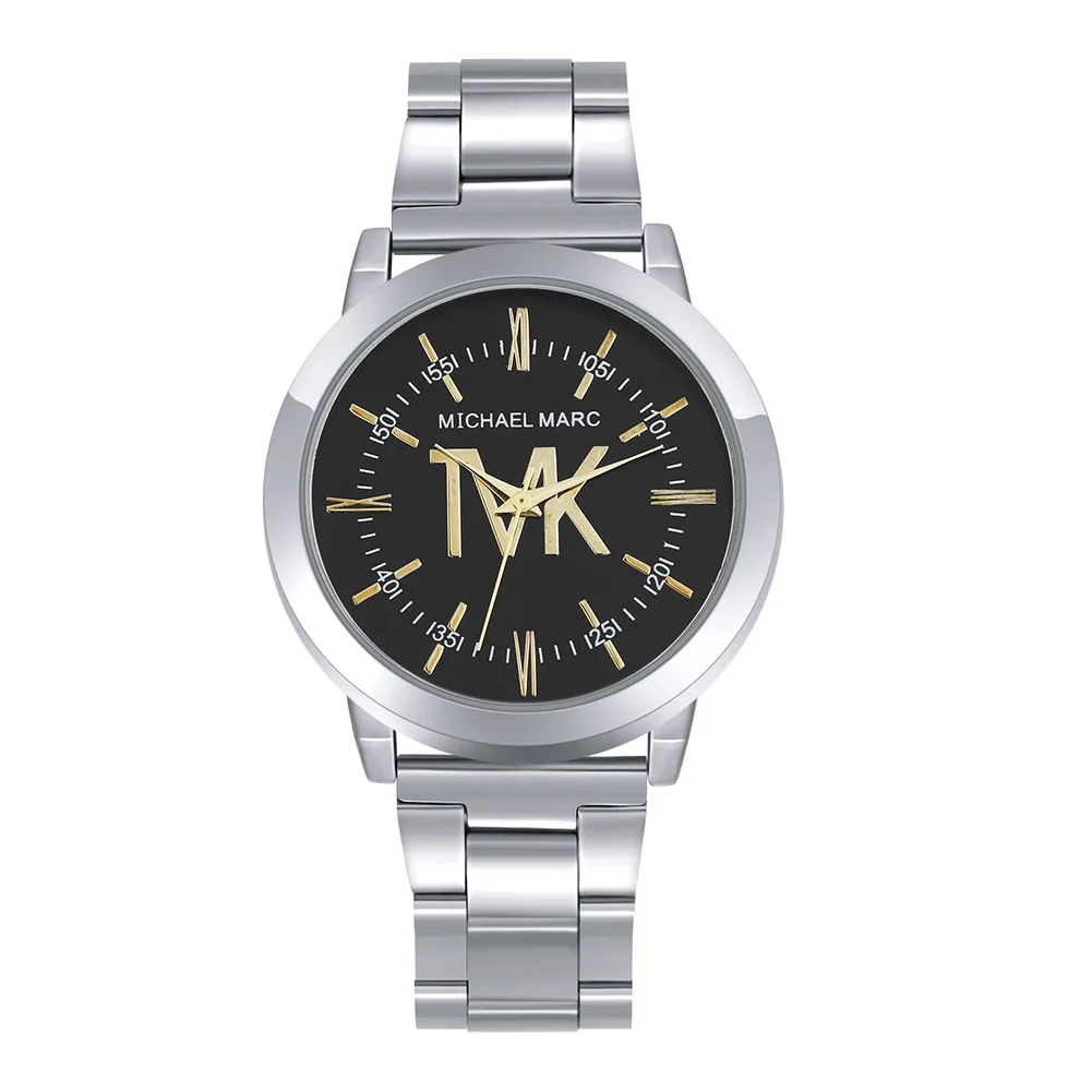 

Повседневные мужские часы известного бренда TVK, серебристые водонепроницаемые цифровые кварцевые наручные часы из нержавеющей стали с бри...