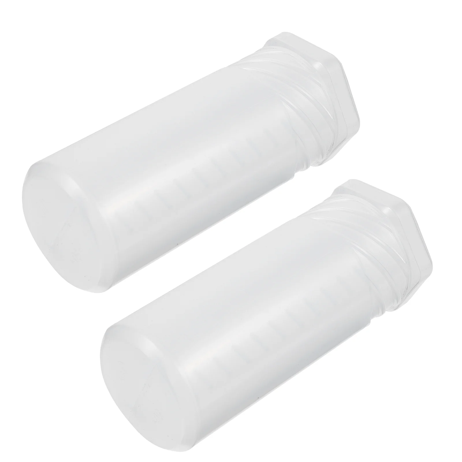 

2 Pcs Brush Barrel Box Storage Holder Stand Men Clear Plastic Organizer Bins Makeup