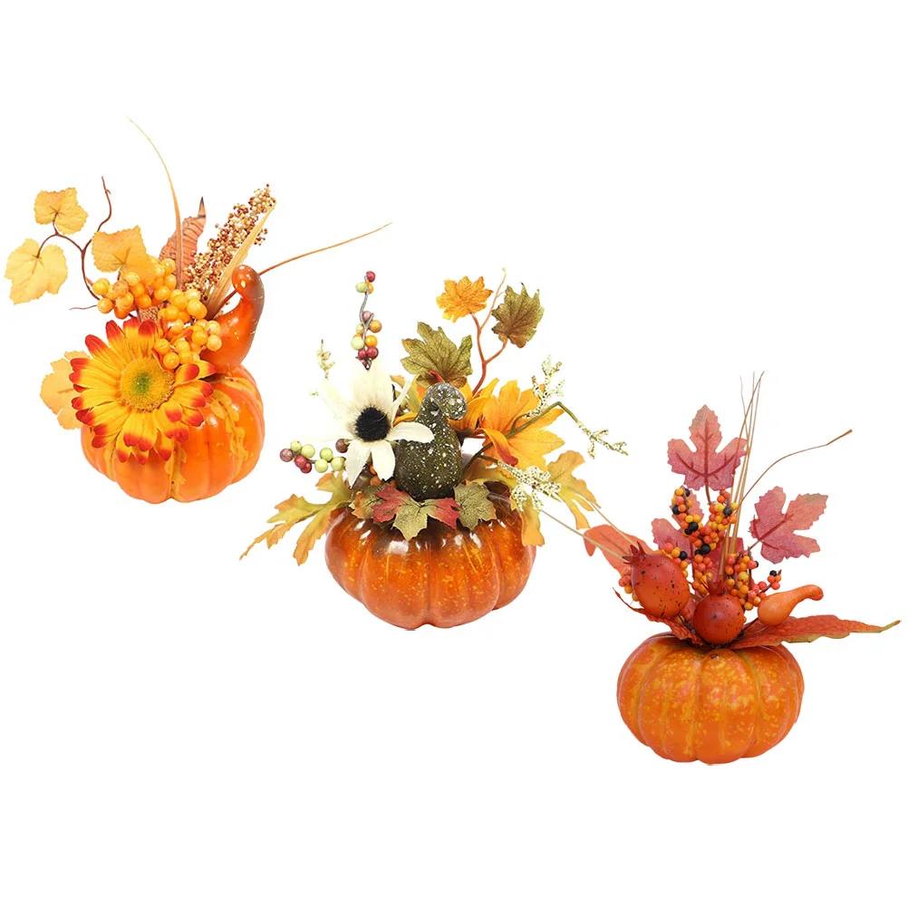 

Foam Pumpkin Ornament Artificial Pumpkins Prop Foams Halloween Decor Decoration