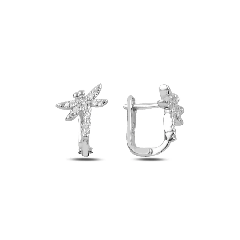 

Silver 925 Sterling Zircon Dragonfly J Children 'S Tag