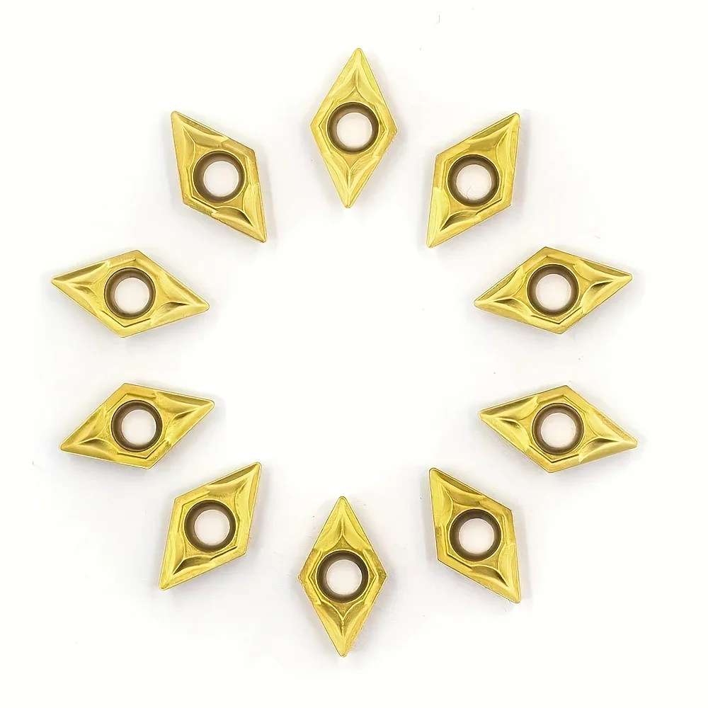 10 шт. DCMT 070204 070208 DCMT11T304 DCMT11T308 US735 VP15TF UE6020 Токарные инструменты Твердосплавные