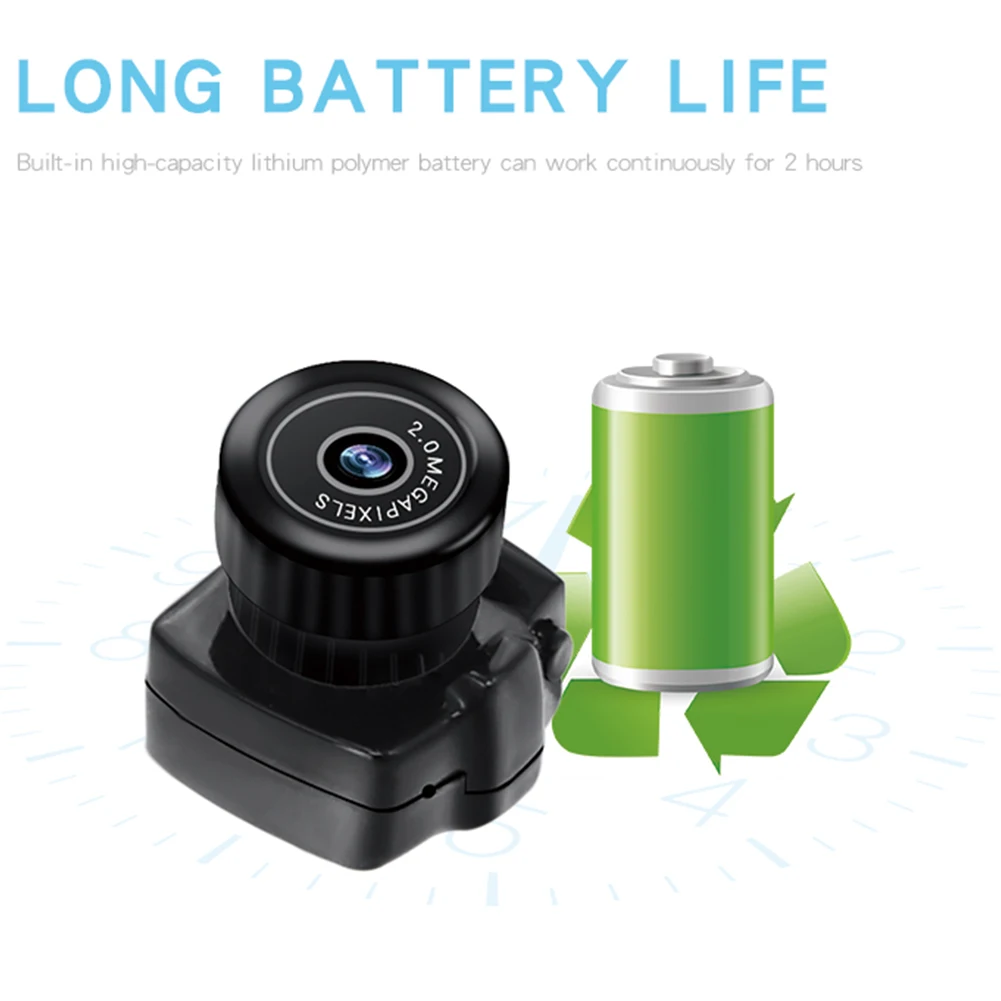 Tiny Mini Camera HD Video Audio Recorder Webcam Y2000 Camcorder Small ​Security Secret Nanny Car Sport Micro Cam webcam | Электроника