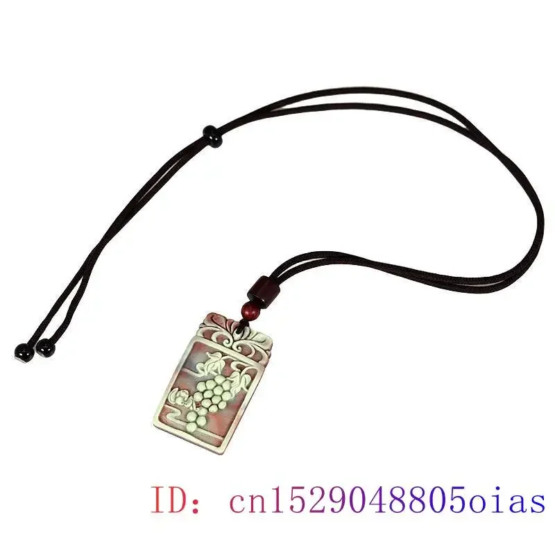 Нефритовая летучая мышь подвеска камень ожерелье настоящий винтажный подарок