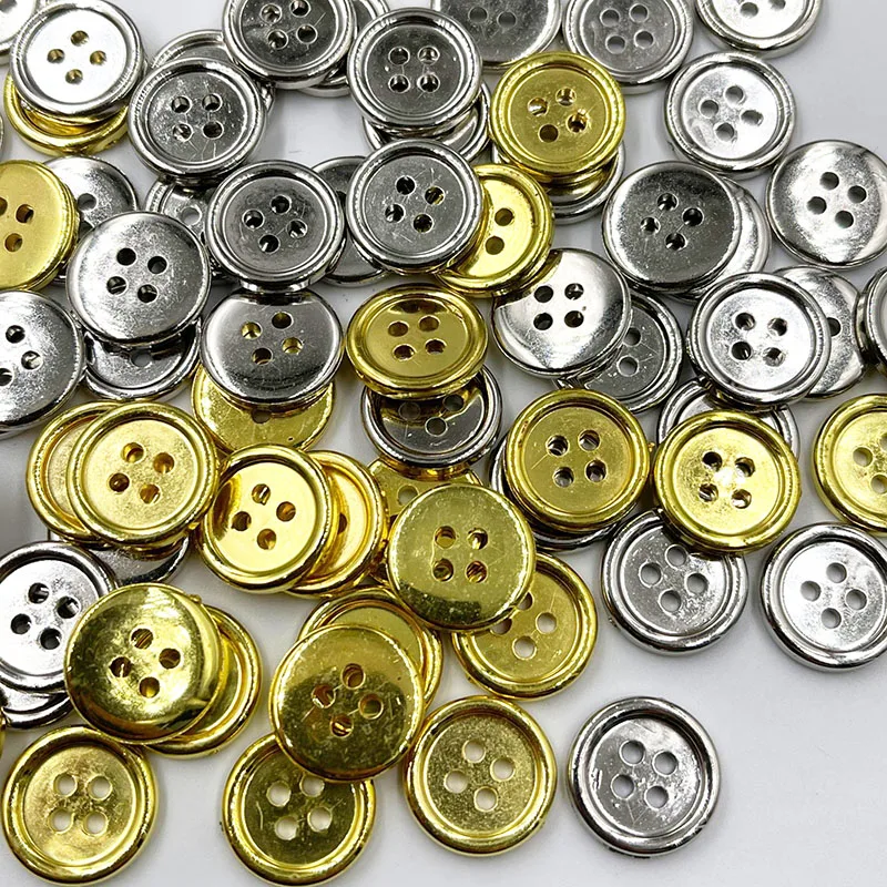 

50 шт., пластиковые пуговицы с двумя отверстиями, 15 мм