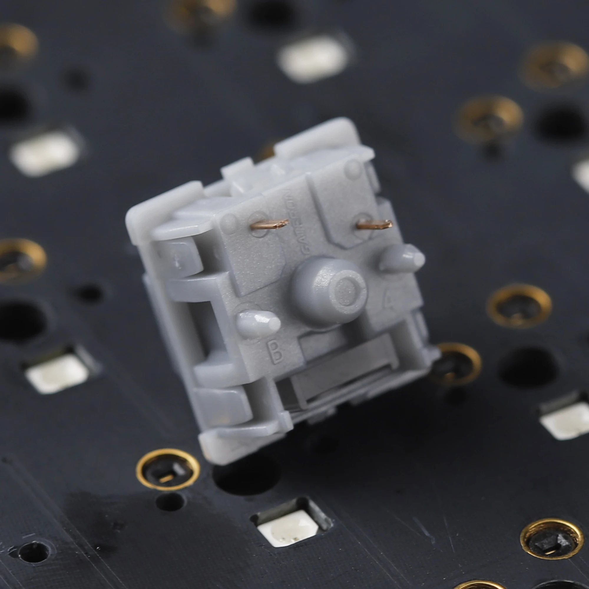 5-контактные Серебристые скоростные линейные переключатели GATERON RGB SMD DIY Hotswap для