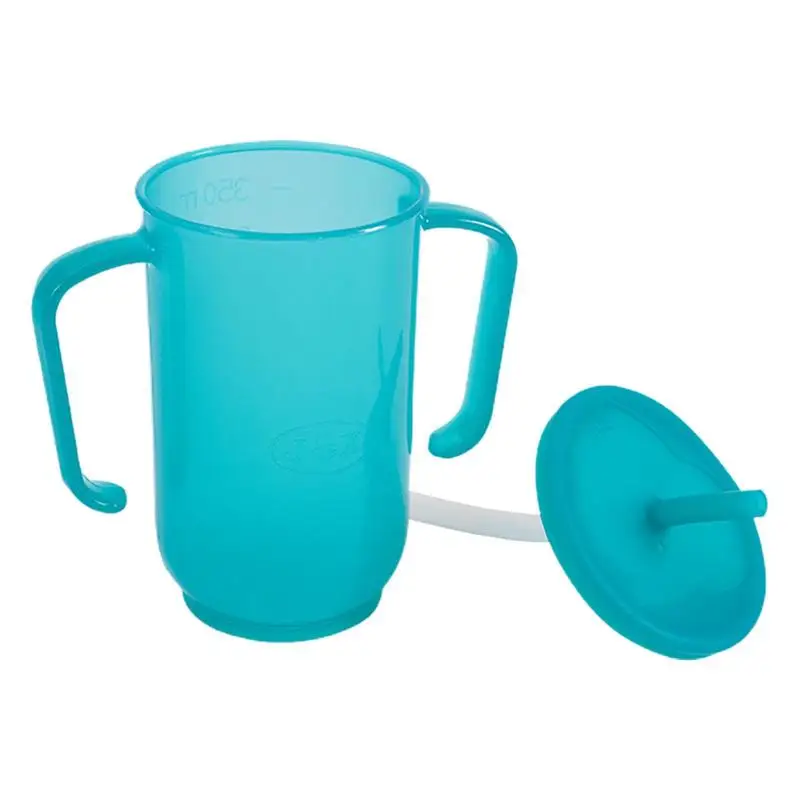Spill Proof Cups For Adults Silicone Splash Proof And Non Slip With Handle Childrens Straw Drinking Cup Easy In Handling