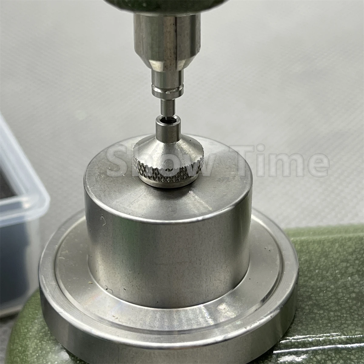 New Watchmaker Jewelling Tool With Micrometric Screw 4mm&4mm Watch Hand Installing and Fitting Tools Watch Needle Installation