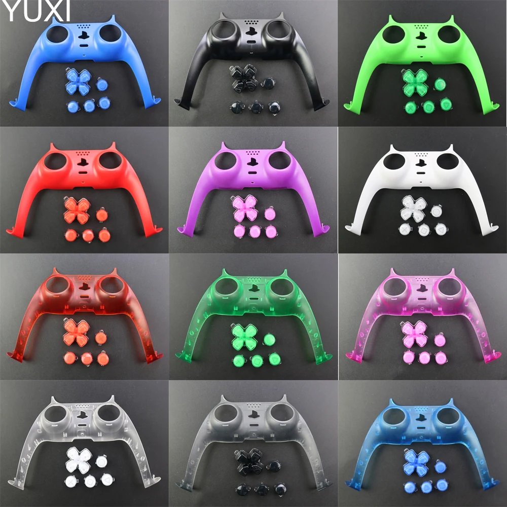 

1Set Replacement Plastic Crystal Buttons ABXY D Pad Driection Key Kit For PS5 Controller Joystick Handle Decoration Shell Cover