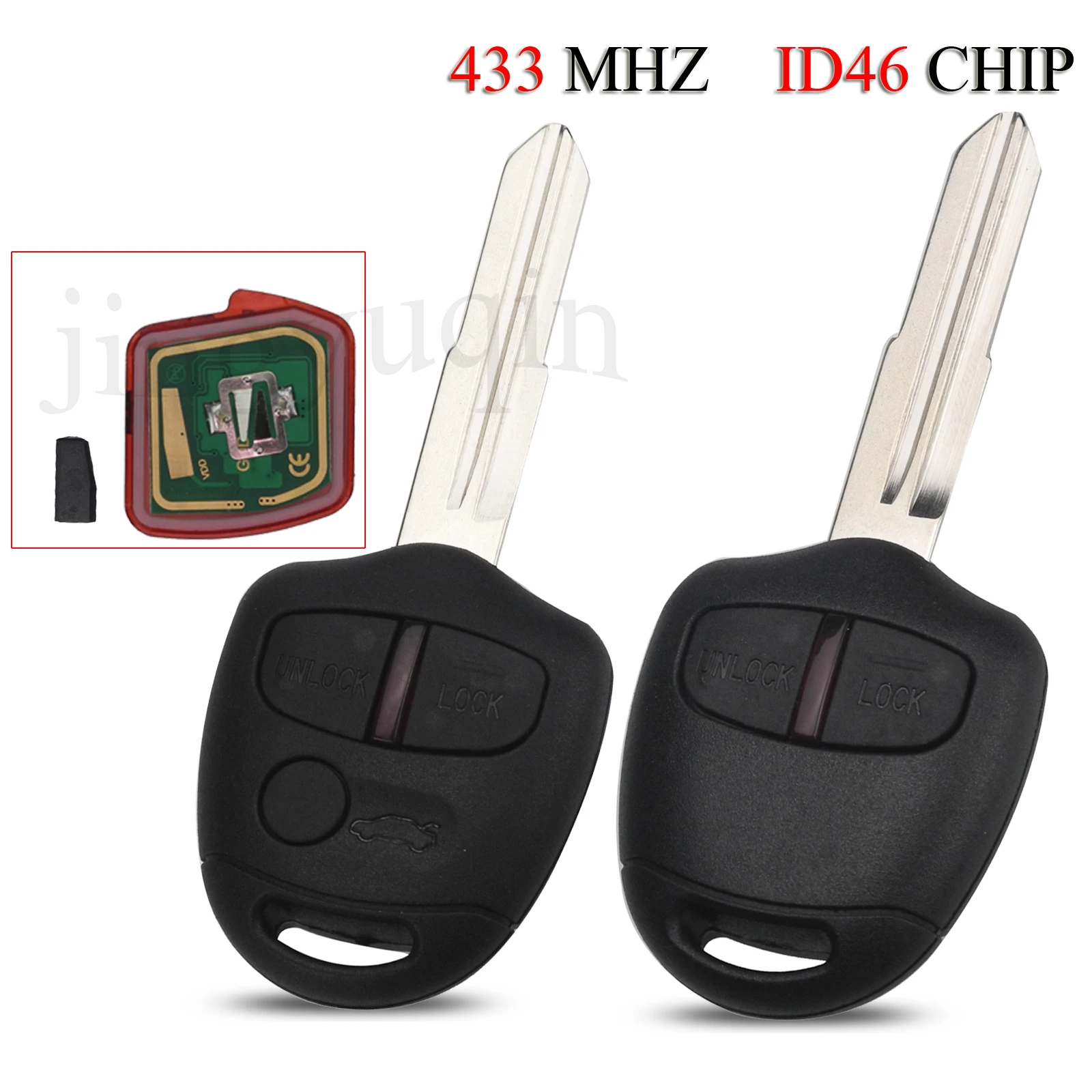 Удаленный смарт-ключ jingyuqin 10 шт./лот для автомобиля Mitsubishi Outlander Pajero Triton ASX Lancer Shogun 2/3