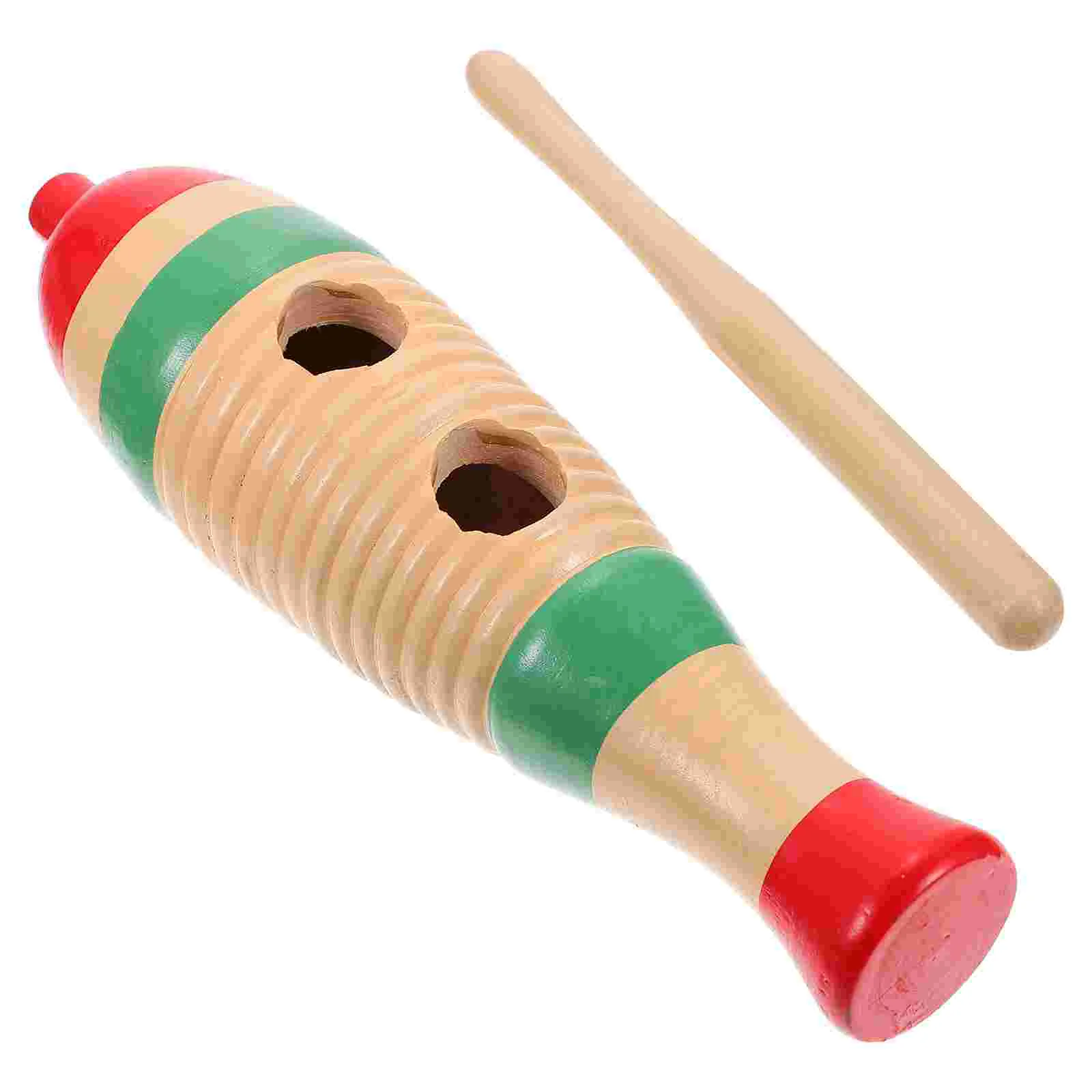 

Children's Percussion Instrument Kid Music Kids Toys Wood Guiro Fish Style Puzzle