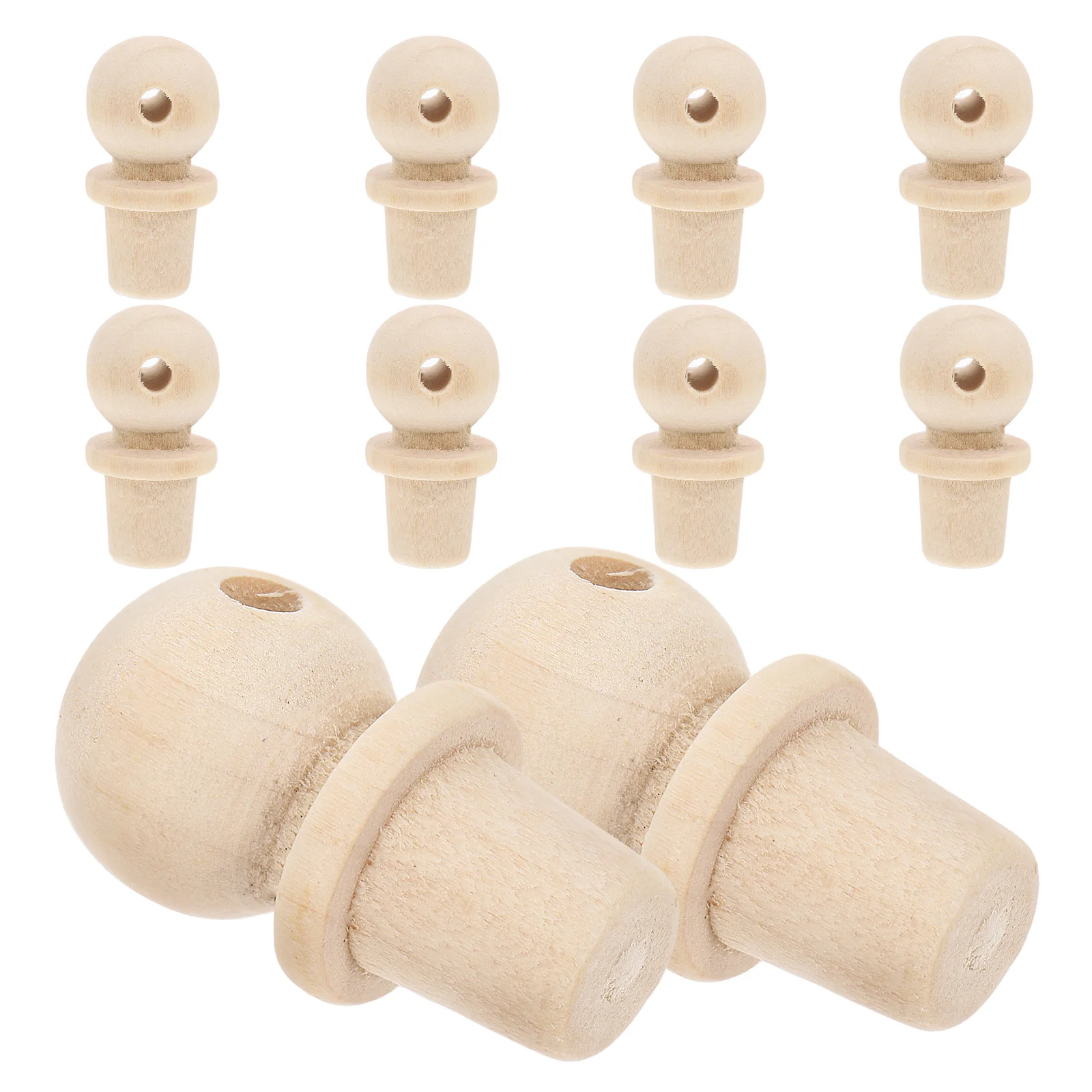 10 шт. аксессуары для пробки тыквы деревянные незаконченные ручки ящиков вилка