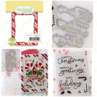 metal cutting dies stamps stencil for scrapbook diary decoration embossing template diy greeting card handmade new candy cane