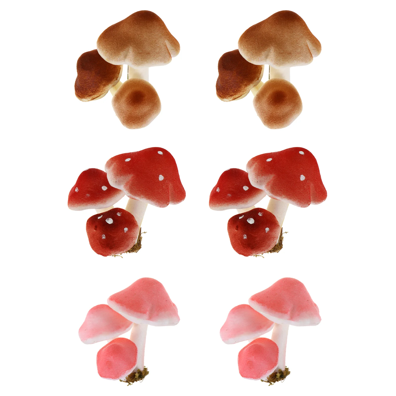 

Mushroom Mushrooms Garden Mini Decor Miniature Artificial Landscape Ornaments Ornament Foam Fake Micro Figurines Decoration