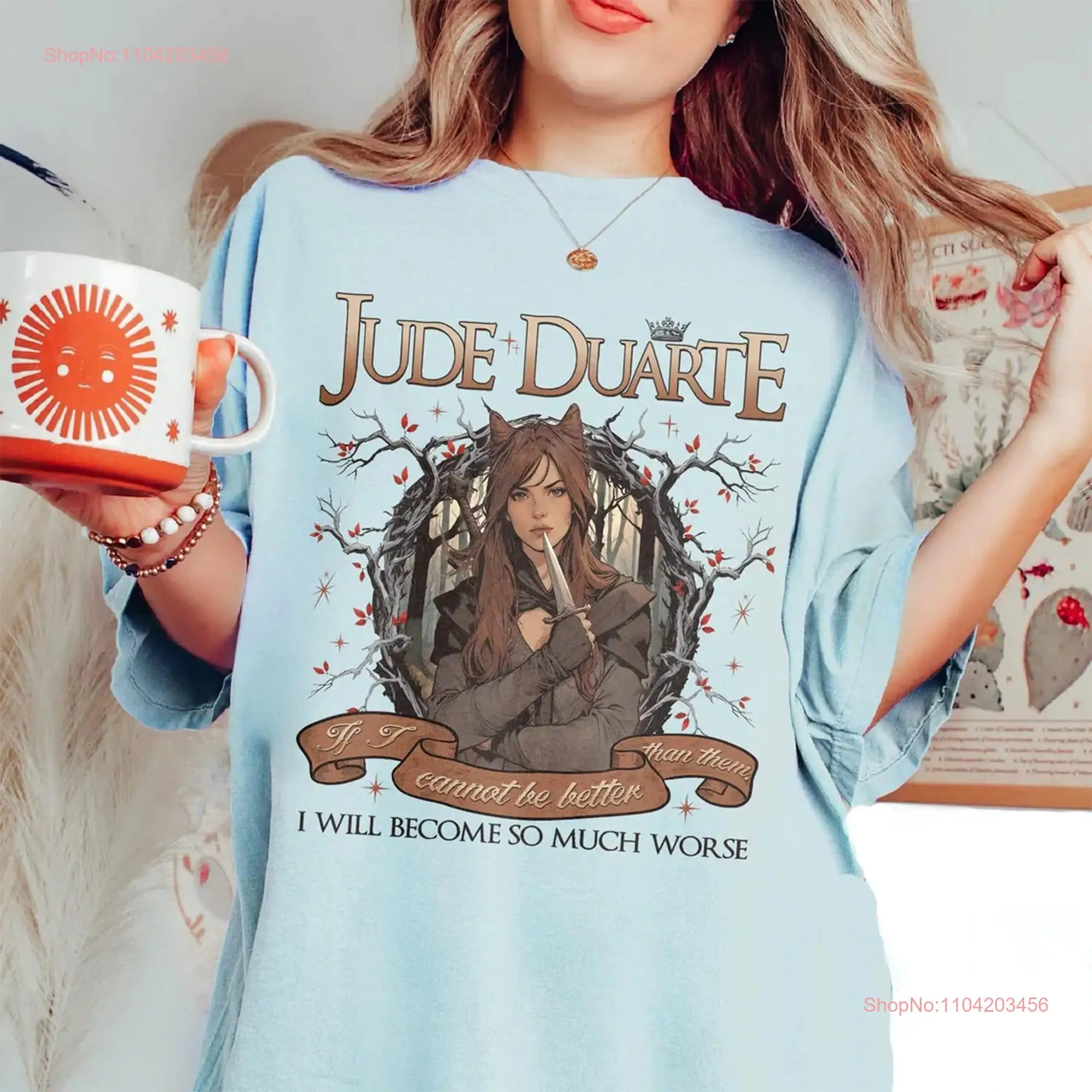 Футболка Jude Duarte Comfort Colors The Cruel Prince Folk Of Air Cardana Greenbriar и Bookish с длинными или короткими