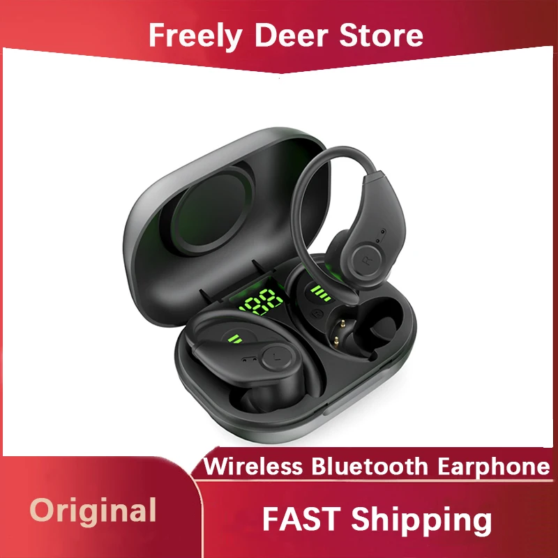 

FreelyDeer S6 Bluetooth Headphone V5.1 Wireless TWS Earphone Gamer Touch Control 13mm Driver HIFI Headset Ear Hook SportsEarbuds