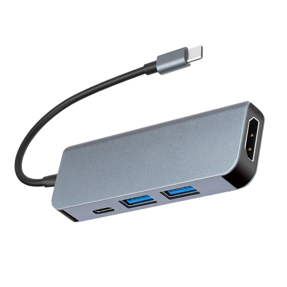 

Video Adapter 4 Port USB Hub Dock Holder Hub Portable Computer Accessories