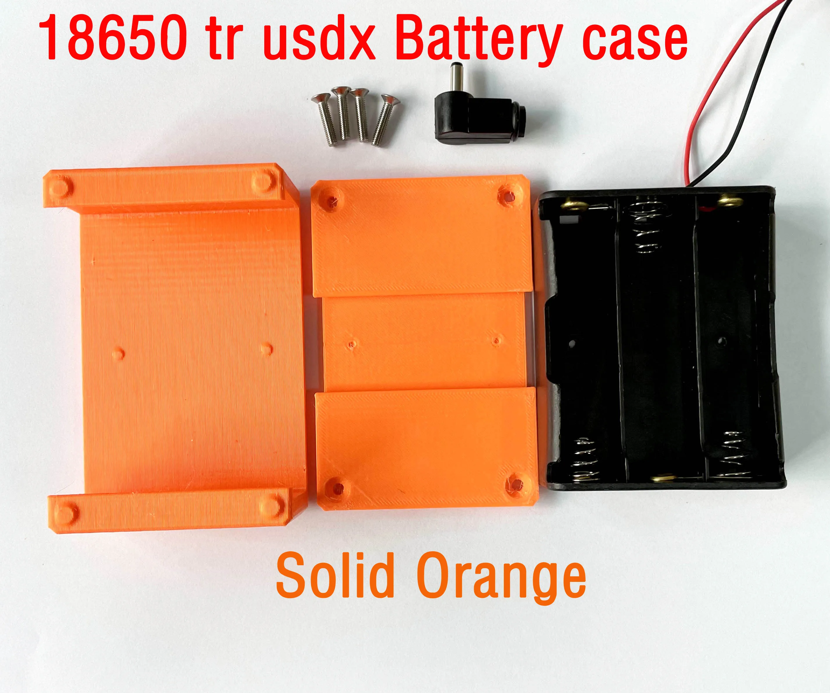 tr uSDX Transceiver 18650 Battery Case Kits By DL2MAN |