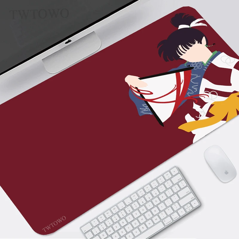 

Inuyasha Mouse Pad Gamer XL Computer Home New Mousepad XXL Mouse Mat Carpet Anti Slip Natural Rubber Soft Laptop Mouse Mat
