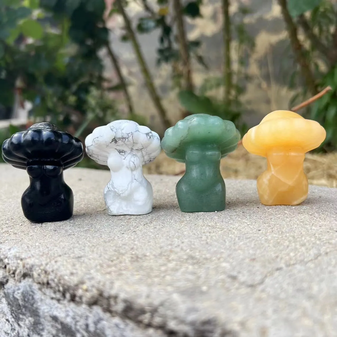 

Статуэтка из хрусталя 5-6 см, модель топаза, гриба, фигурка торса, украшение для дома, камни, искусство