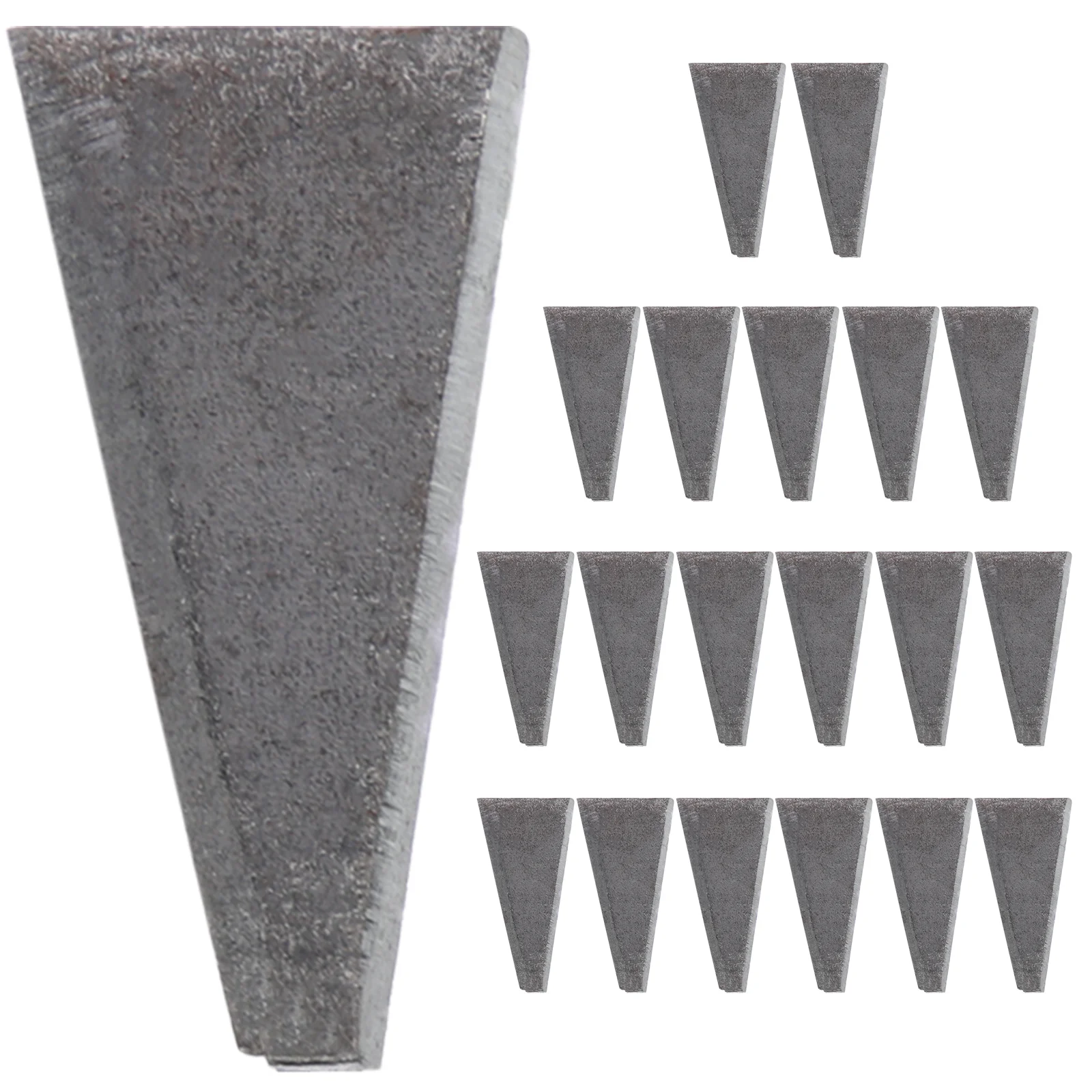 

20 Pcs Triangle Wedge Practical Durable Outdoor Iron Nail Sturdy Metal
