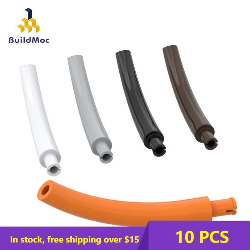 

10PCS Bricks 40378 Dinosaur tail/middle part of neck with pins For Building Blocks Parts DIY Construction Parts Toys for Kids