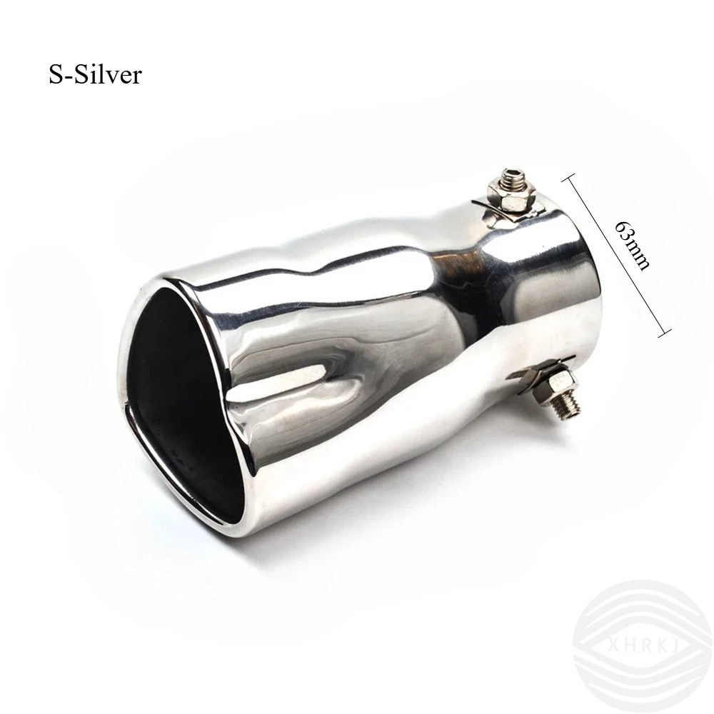 

5-цветный 63 мм в форме сердца General Motors, глушитель выхлопной системы, труба с одной насадкой, нержавеющая сталь