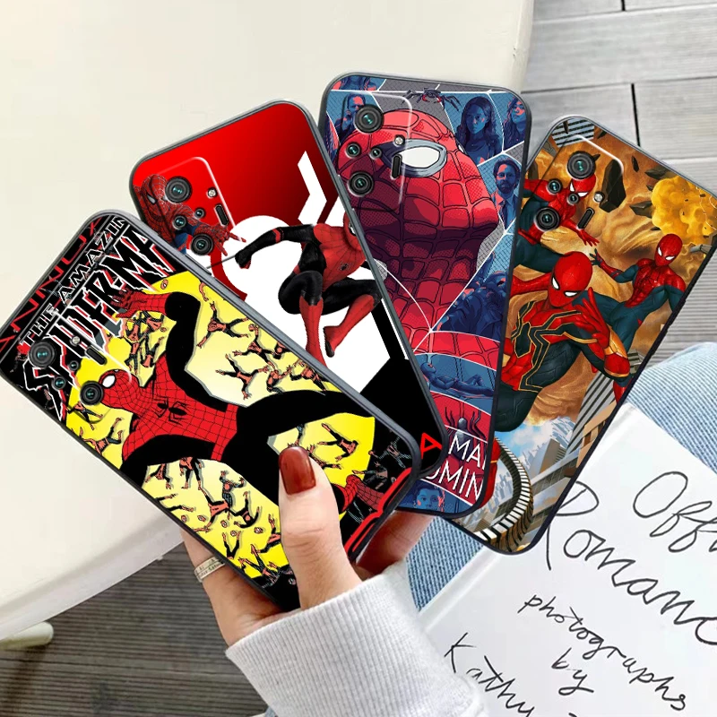 

Spider-Man: No Way Home Phone Case For Xiaomi Redmi Note 10 10X 10T 10S 9 9T 9A 9C 9S 9 Pro Soft Black Silicone Cover Coque