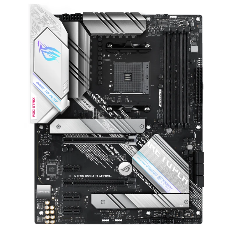 

ASUS ROG STRIX B550-A GAMING Gaming Motherboard with PCIe 4.0 Connectivity,for 3rd Gen AMD Ryzen CPUs, Dual M.2, 2.5 Gb Ethernet