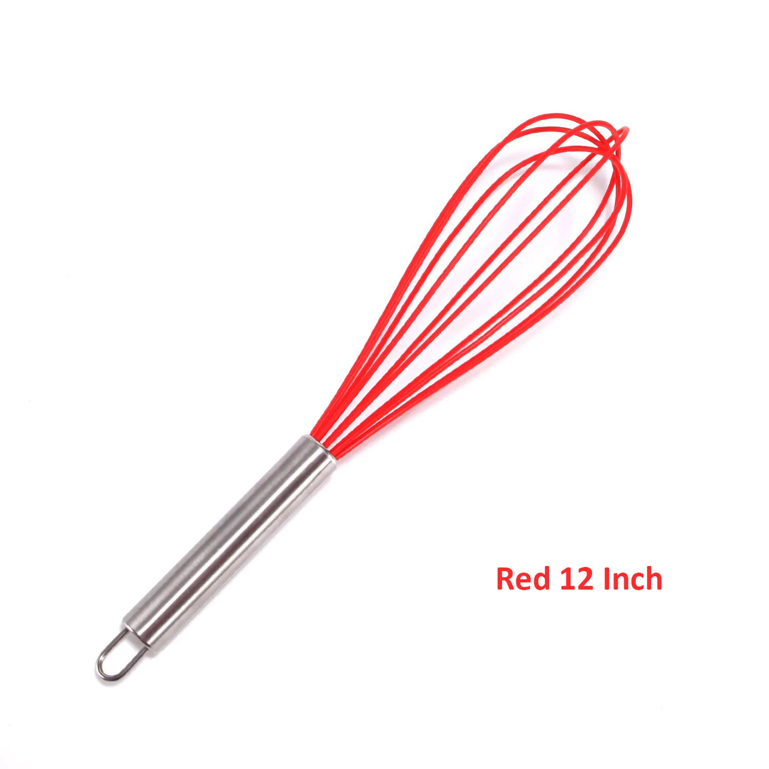 

Manual Red Egg Beater Stainless Steel Silicone Balloon Whisk Cream Mixer Stirring Mixing Whisking Balloon Coil Style Egg Tools