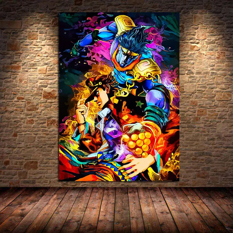 Аниме Джоджо Странная фотография и печать для эстетической комнаты спальни