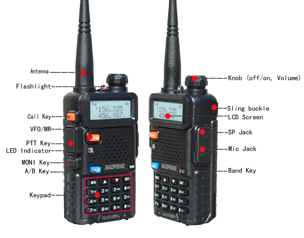2pcs real 8w baofeng uv 5r walkie talkie uv5r powerful amateur ham cb radio station uv 5r dual band transceiver10km communicator free global shipping