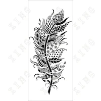 2022 patchwork feather slimline layering stencils diy craft paper scrapbooking greeting card coloring kids fun diy drawing molds