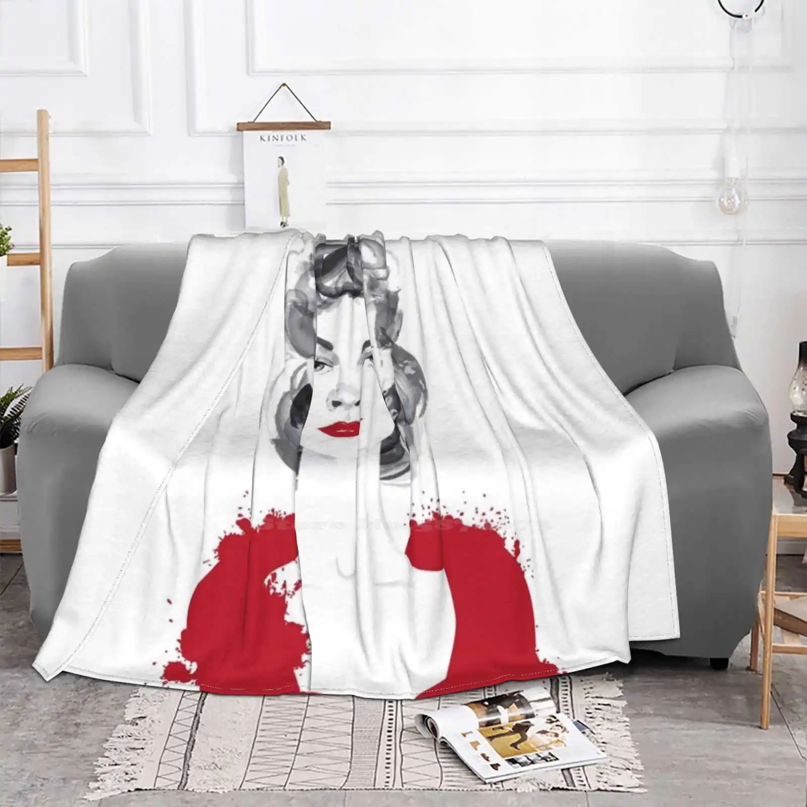 Или Скарлетт Супер теплые мягкие одеяла на диван/кровать/путешествие Scarlett Ohara Gone