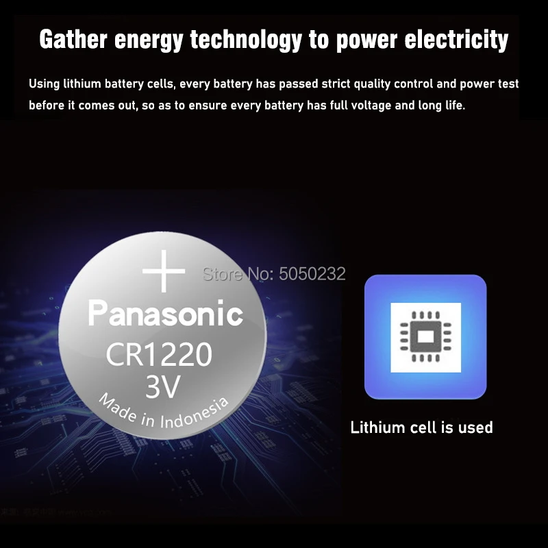 20 шт. Panasonic CR1220 кнопочные батарейки автомобильный пульт дистанционного