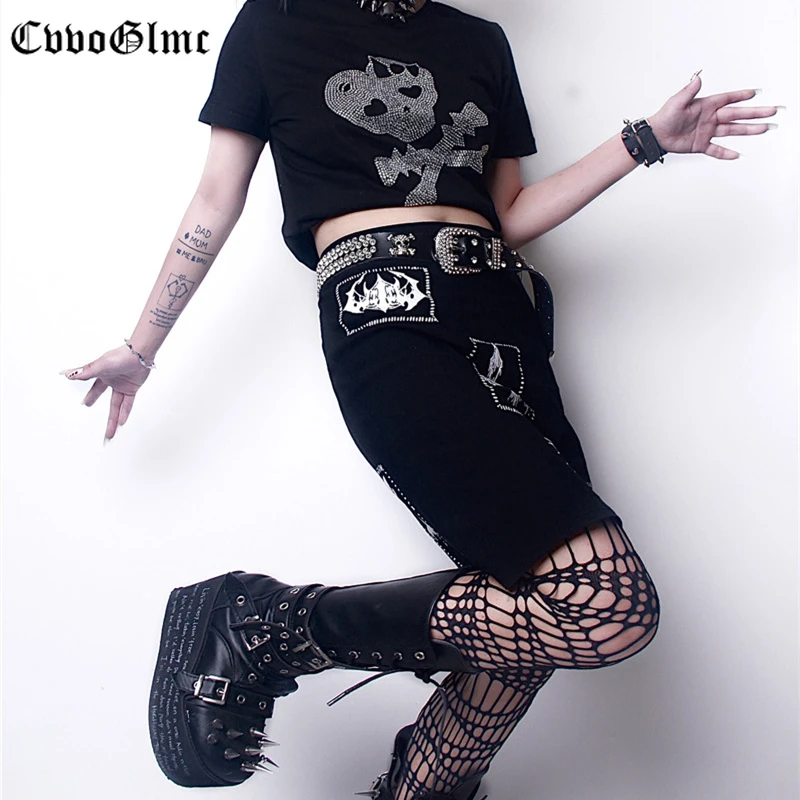 Ремень в стиле панк Западный украшенный блестками женский мужской модный