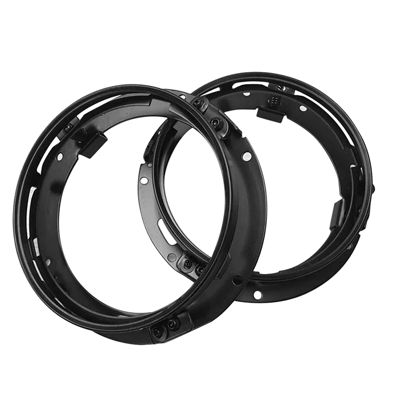 

2Pcs Headlight Bracket For Jeep Wrangler, 7 Inch Auto Car Headlight Mounting Bracket Aluminum Alloy Round Ring Bracket(Black)