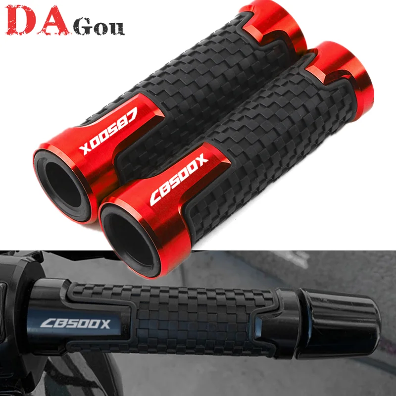 

Мотоциклетные ручки с логотипом «CB 500X», 22 мм, 2022 дюйма, резиновый захват на руль CNC для Honda CB500X, CB500 X, 7/8-2013, 2020, новинка, 2021