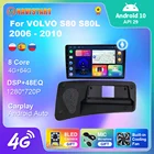 Автомагнитола для VOLVO S80 S80L 2006-2010, мультимедийный видеоплеер, Android 10, GPS, DSP, экран Carplay, 2 Din, без DVD