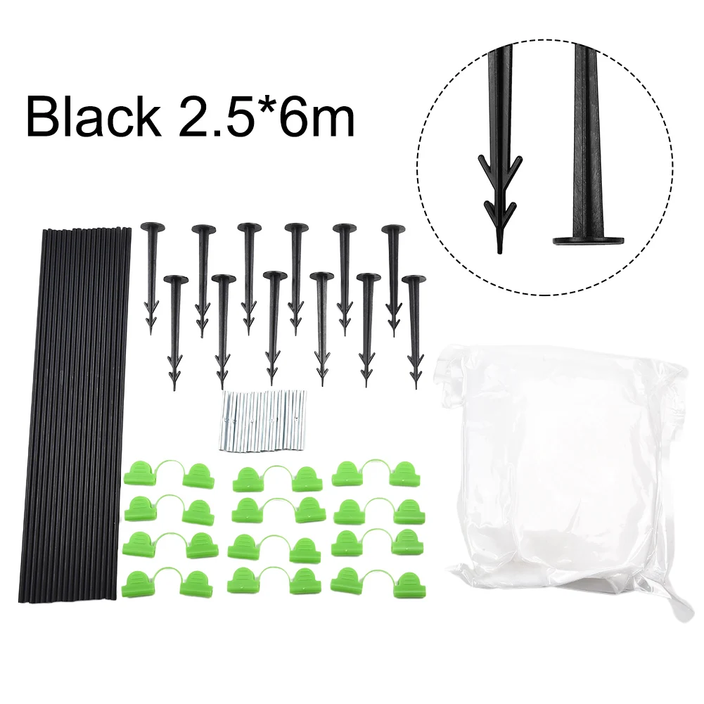 

Greenhouse Hoops Set Gardening Folding Fiber Rod Set Greenhouse Seedling Arch Shed Bracket Garden Plant Hoop Grow Tunnel Support