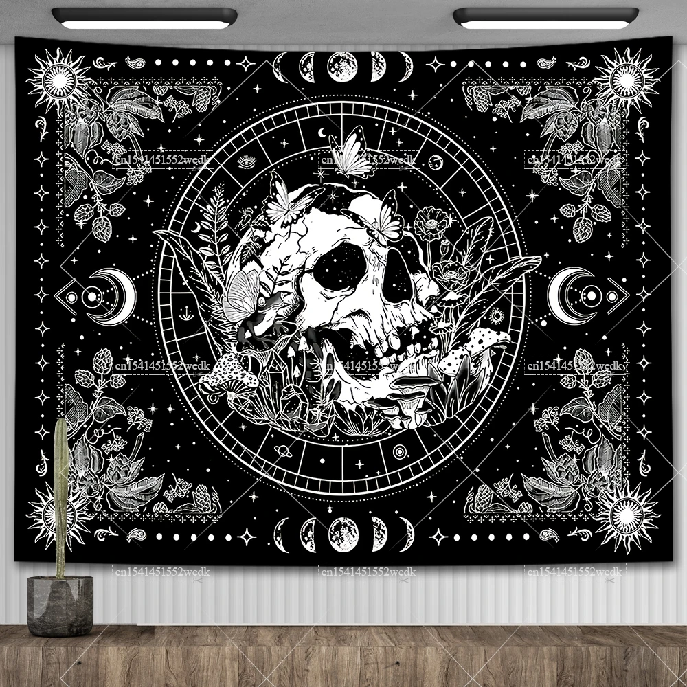 Гобелен FFO CN Zhejiang черный белый скелет