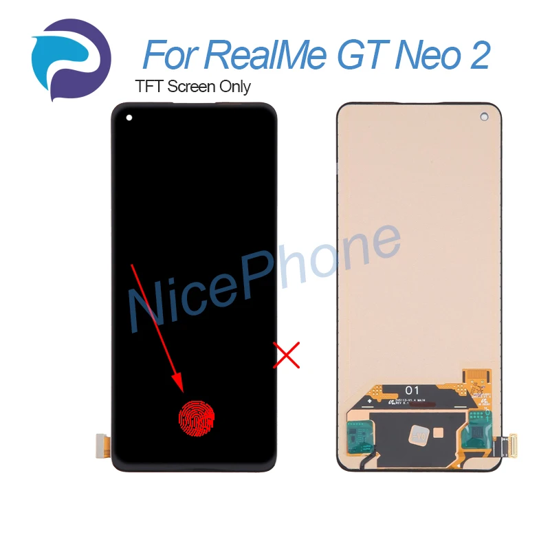 ЖК-экран для RealMe GT Neo 2 + сенсорный дигитайзер дисплей 2400*1080 RMX3370