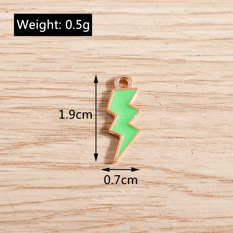 10 шт. 19x7 мм милые яркие цвета эмалированные Подвески с молнией для изготовления