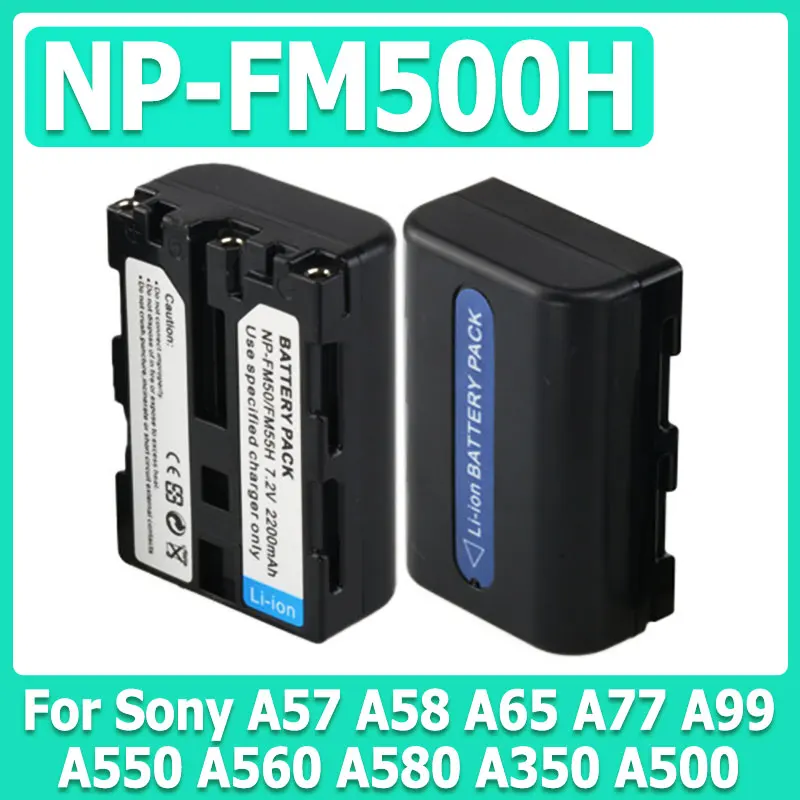Фото Аккумулятор NP-FM500H (FM500H) для камер Sony A57, A58, A65, A77, A99, A550, A560, A580, A350, A500 с полным декодированием №2