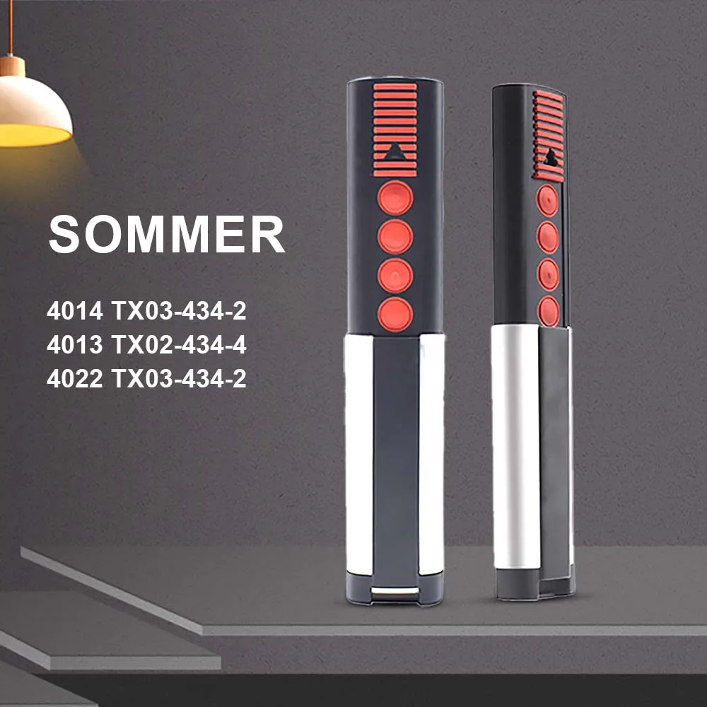 

SOMMER 434.42MHz TX03-434-4-XP 4013 4014 4022 Garage Remote Control Replacement Transmitter Command APERTO 4013 Gate Door Opener