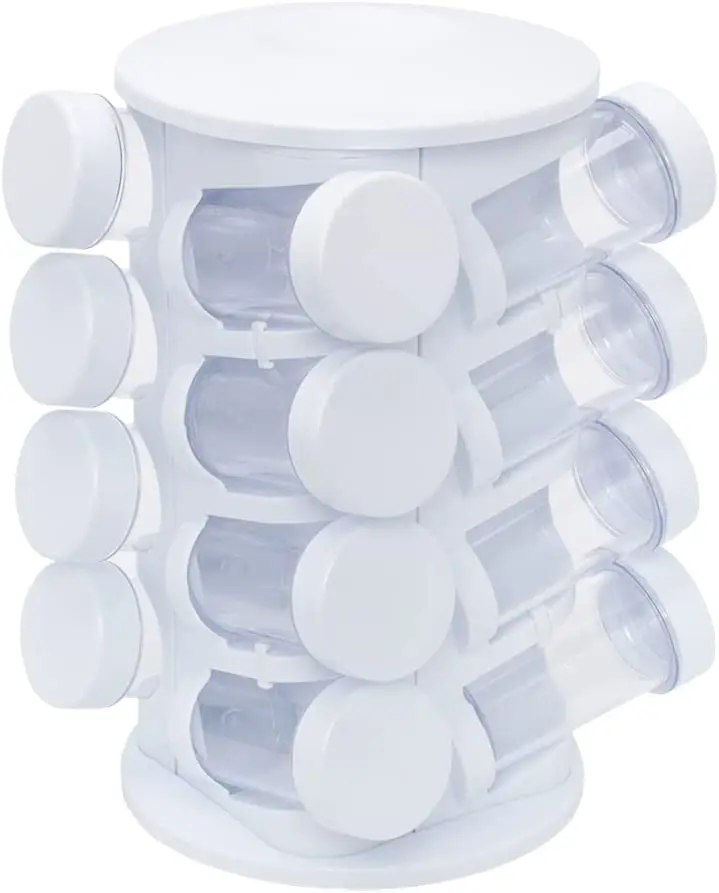 

Seasoning Organizer with 16 Pieces White/Transparent Hips and P S