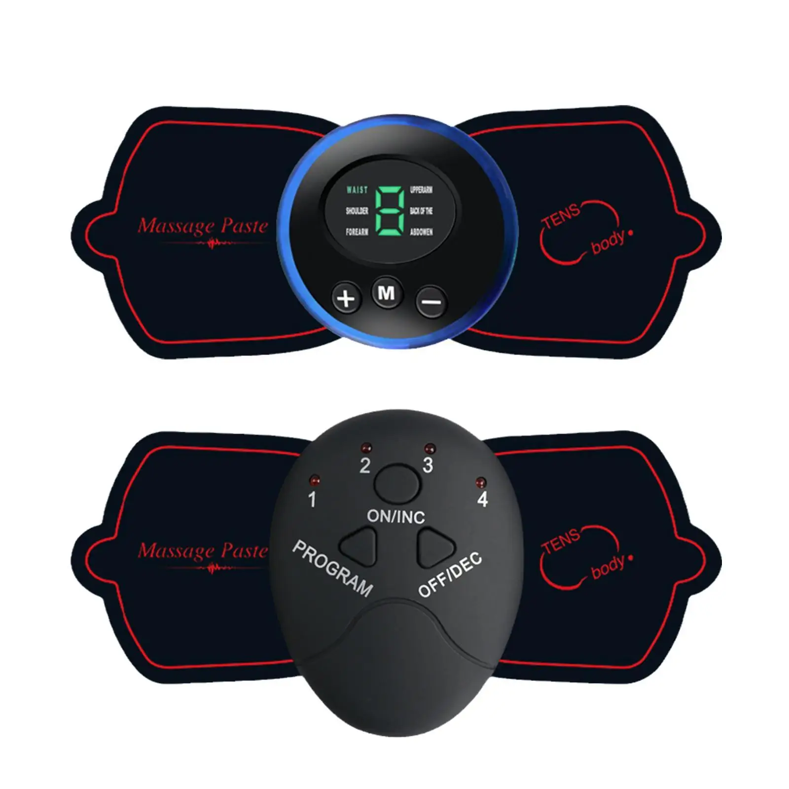 

Wireless USB Electric Frequency Pulse Massager Pads For Shoulder Neck Back Arm Legs Massage Relaxation Stimulator Slimming Body