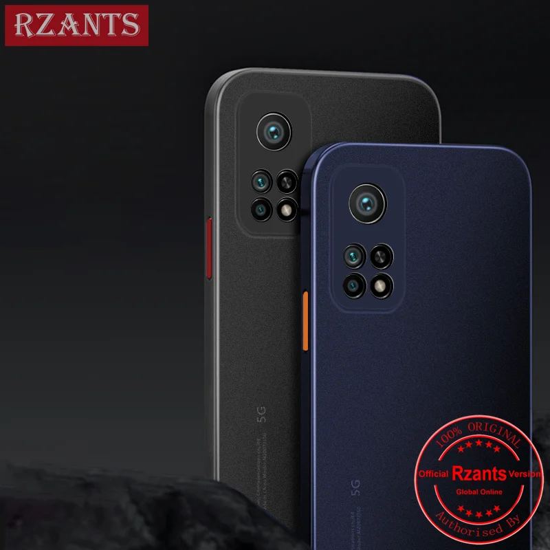 

Rzants For Xiaomi MI 10T MI 10T Pro Simple Phone Case 【UU Thin】Matte Ultra thin Translucent Color buttons Phone Casing