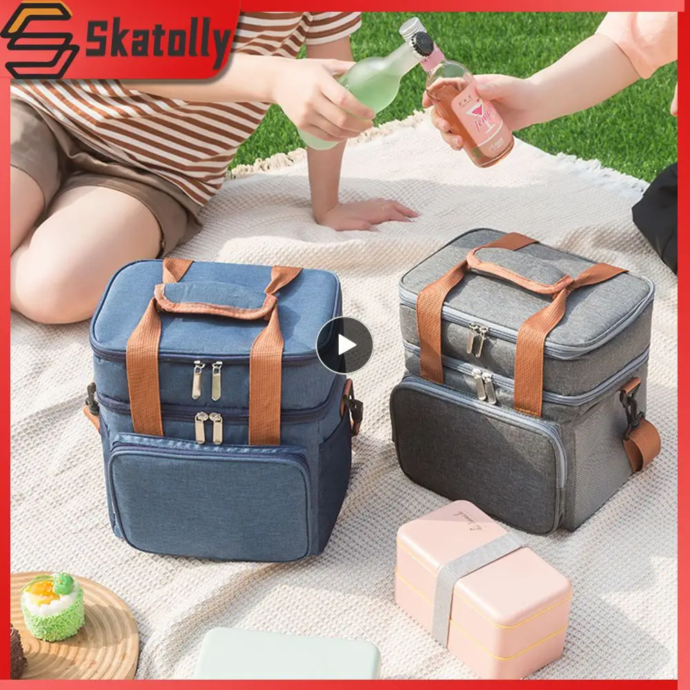 

Waterproof Insulation Bag Waterproof And Antifouling Navy Blue Outdoor Picnic Insulation Bag Large Capacity Design Insulated Bag