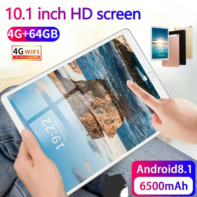 Tablet Android  Mini Tablete 10.1 Inches Global Version Tablet Pc 4GB RAM+64GB ROM Tablets Android 9.0 Tablet Dual Sim Tablet